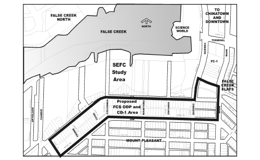 Proposed False Creek South Official Development Plan